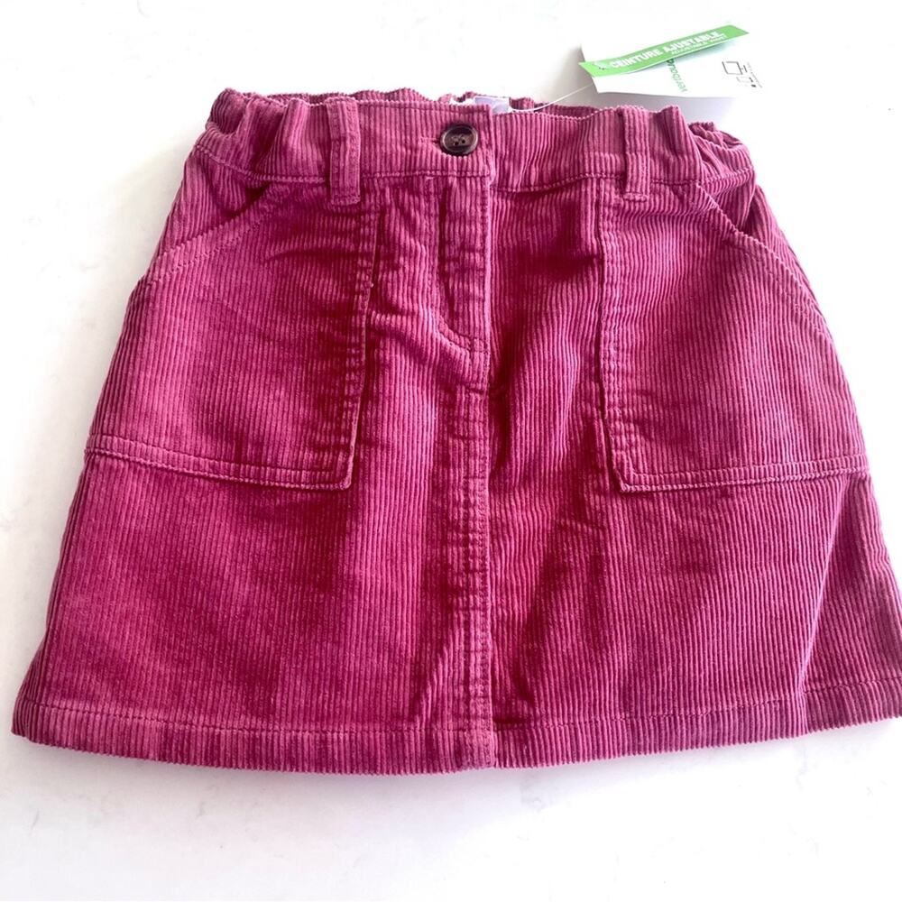 Vertbaudet girls corduroy skirt size 6 NWT